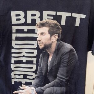 Brett Eldredge 2016 On Tour Men's Black Double-Sided Concert Shirt Size S County